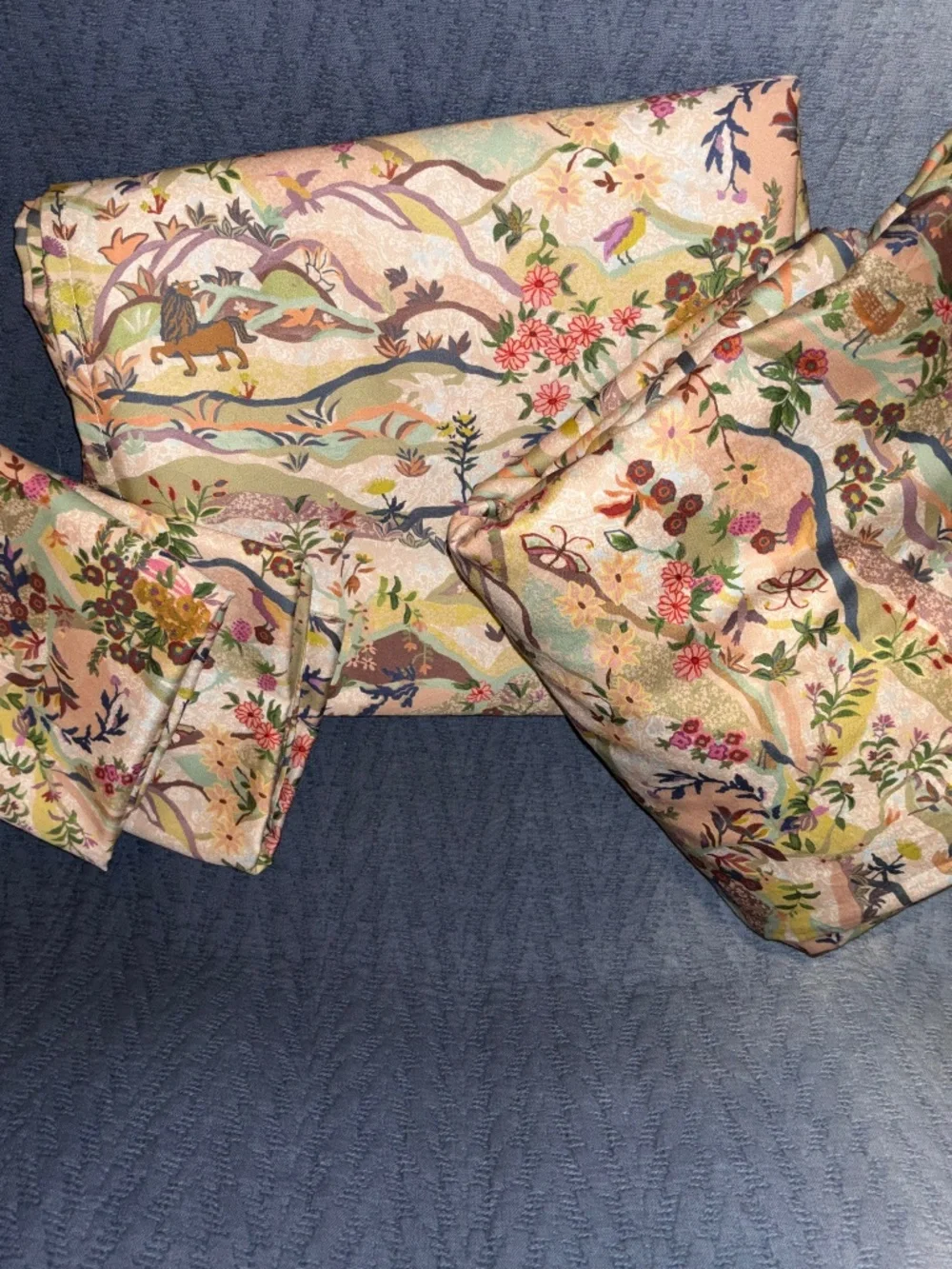 Anthropologie Organic Cotton Sateen Queen Sheet Set-Nora